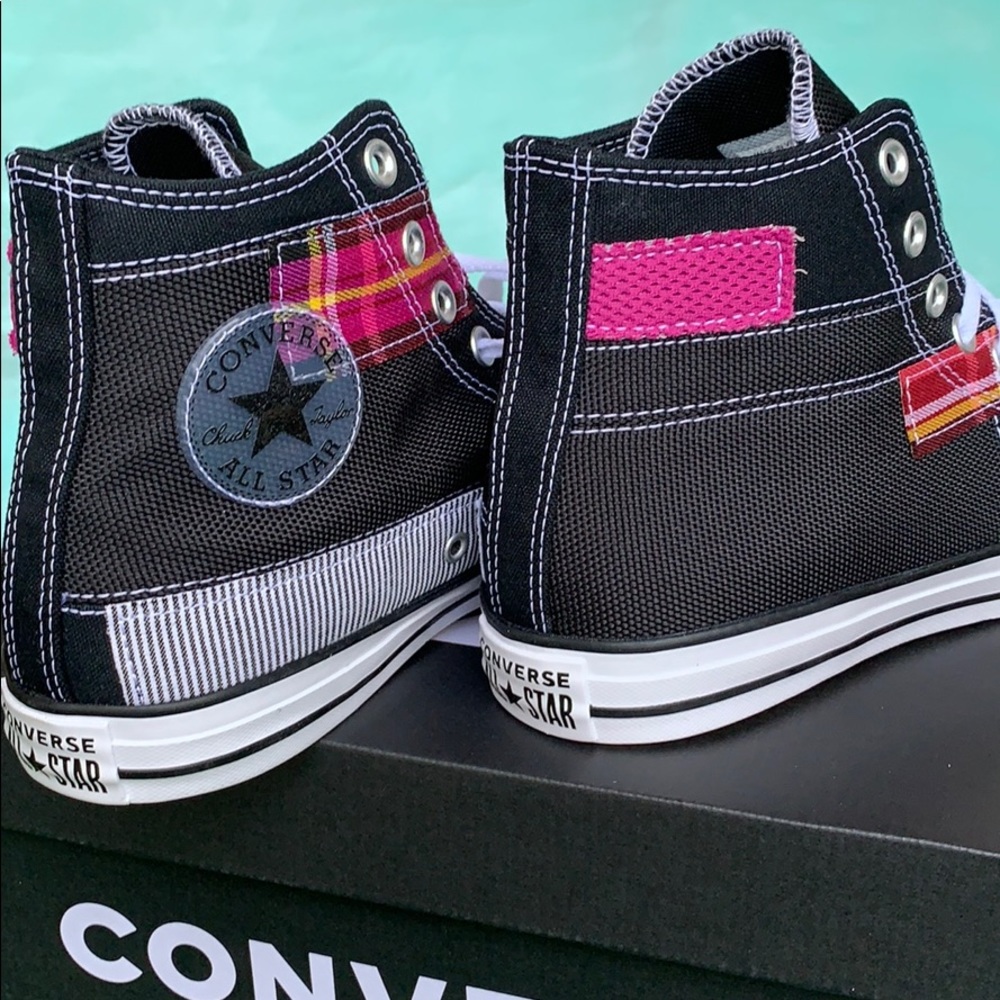 CONVERSE CTAS HI BLACK/WHITE/CACTUS MEN’S - Picture 11 of 16
